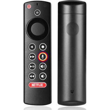 Imagem de Substituição de controle remoto de voz compatível com NVIDIA Shield TV e NVIDIA Shield TV Pro Streaming Media Player Android 4K HDR 2015/2017/2019 todos os modelos (botões retroiluminados)