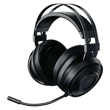 Imagem de Razer Fone de ouvido para jogos Nari Essential Wireless 7.1 Surround Sound: THX Spatial Audio - Faixa de cabeça com ajuste automático e copos giratórios - Ajuste automático - microfone flip - apenas