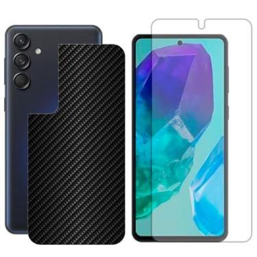 Imagem de Virtual Multi - Película Hidrogel + Adesivo Fibra de Carbono para Samsung Galaxy M55 5G - Preta