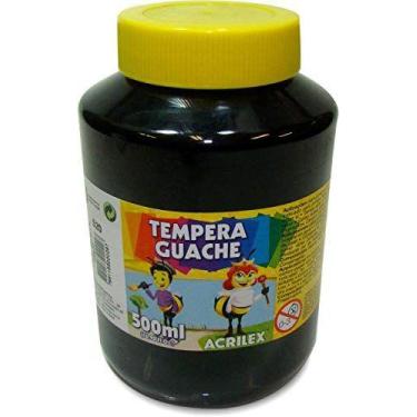 Imagem de Tinta Guache 500Ml Preto - ACRILEX