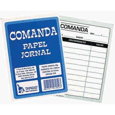 Imagem de Impresso Talao Comanda Sulfite 100F. 80X110Mm - TAMOIO