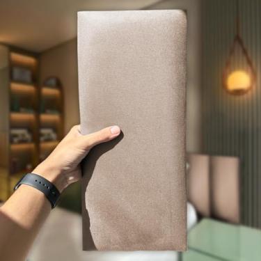 Imagem de Cabeceiras Estofada Modular Decorativa 45x20 Solteiro Casal King Queen (Bege, Solteiro em L)