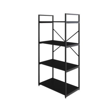 Imagem de Estante C/04 Prateleiras 118x60x33cm Yon Preto Tx/ Preto Tx/