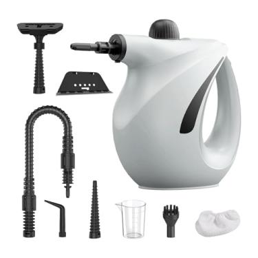 Imagem de Bothyi Limpador a vapor doméstico potente de 1200 W, vaporizador portátil eficiente para limpeza de azulejos, carros, sofás e banheiros, Cinza