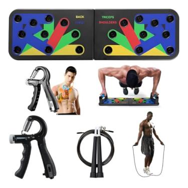 Imagem de Prancha Placa Flexão Corda de Aço Crossfit Hand Grip Mãos Fortalecimento Fisoterapia Completa Musculação Definir Todas Áreas do Seu corpo
