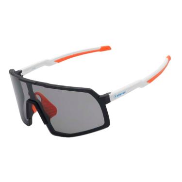 Imagem de Oculos Ciclismo El55 Lente Policarbonato Fume Uv400 Branco/Laranja/Azul