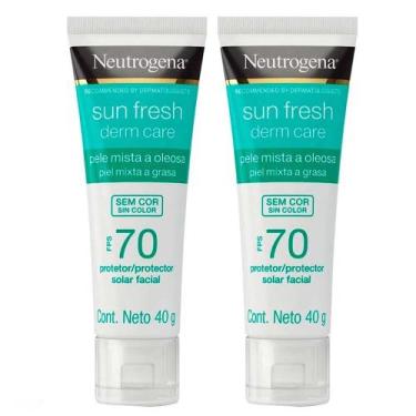 Imagem de Neutrogena Protetor Solar Facial Sun Fresh Derm Care FPS70 40g Kit - 2