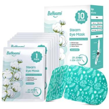 Imagem de Máscara de olhos a vapor BeHoomi Heated Warm Compress, 10 pacotes