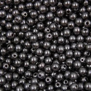 Imagem de PÉROLA DE ABS LISA Nº 05 20G PEROLA 5MM - LADEIRA BIJUTERIAS, GRAFITE 