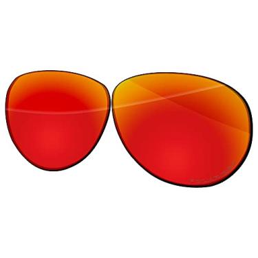 Imagem de Ensky Lentes de reposição HardyShield para óculos de sol Oakley Feedback OO4079, Vermelho escarlate - polarizado estampado, Feedback