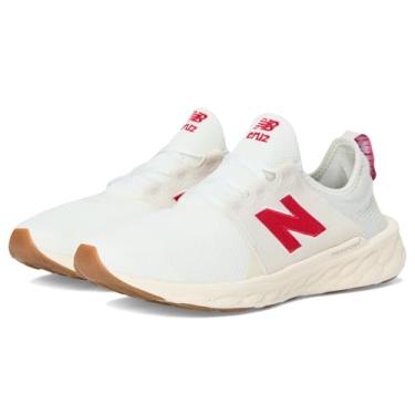Imagem de New Balance Fresh Foam X Cruz V3 Tênis de corrida masculino, Sea Salt/Team Red/Permafrost, 9.5 Wide
