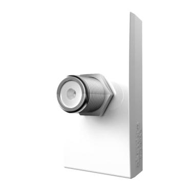 Imagem de Módulo tomada p/ cabo coaxial antena e TV Módulo Pro Alumbra Branco
