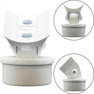 Imagem de Conexão Angular AG02 Guarda Corpo Corrimão 2 Pol - Branco - Fast Vidro