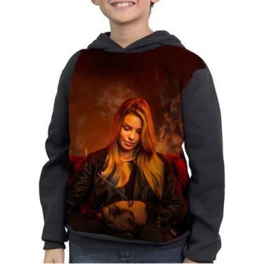Imagem de Moletom Infantil Lucifer Morningstar Chloe Decker - smoke, Preto, 1