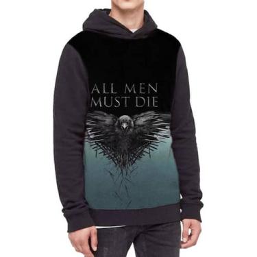 Imagem de Moletom Com Capuz Game Of Thrones All Men Must Die Ref:143 - smoke, Pr