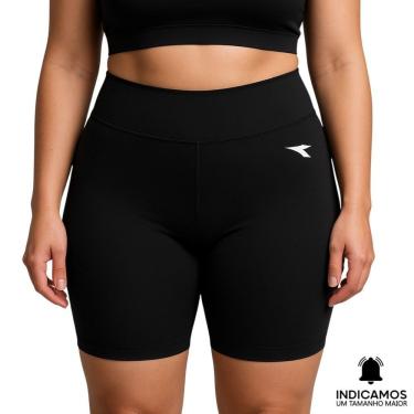 Imagem de Bermuda de Compressão Diadora Small Logo Plus Size Feminina