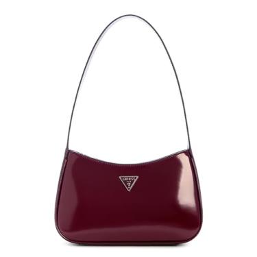 Imagem de GUESS Bolsa de ombro Arnela com zíper superior, vinho