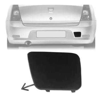 Imagem de Tampa Reboque Parachoque Traseiro Logan 2011 2012 2013 2014