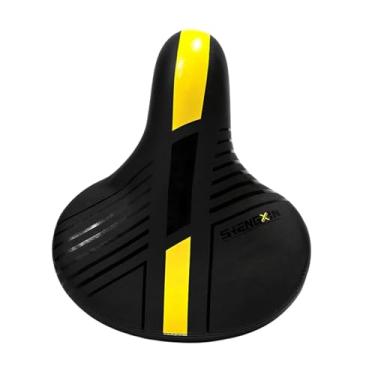 Imagem de Colaxi Selim de bicicleta, ergonômico para bicicletas de estrada de montanha, selim de bicicleta confortável com absorção de choque e antiderrapante, Amarelo