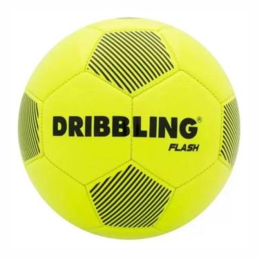 Imagem de Bola de Futebol Campo Sportcom Dribbling Flash N. 5 Amarelo-Unissex