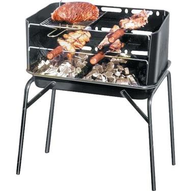 Imagem de Churrasqueira Portatil Com Grella Prateleira Dupla