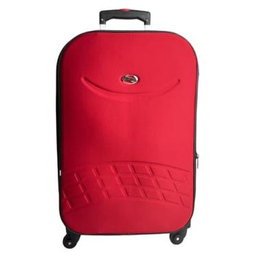 Imagem de Mala de viagem 23Kg Giratória 360° com Expansivo Forrada e Resistente (Vermelho)