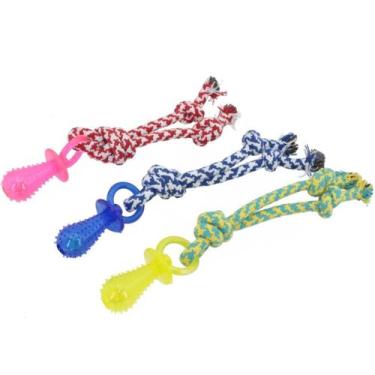 Imagem de Mordedor Chupeta TPR Pet 26cm Filhote Dentição Lovely Vibe