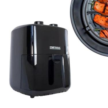 Imagem de Fritadeira Elétrica Air Fryer Preta 127V Com Cesto 3,4 Lts