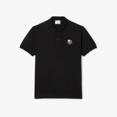Imagem de Polo Clássico Fit com Estampa Assinatura L.12.12 - LACOSTE, S, Preto