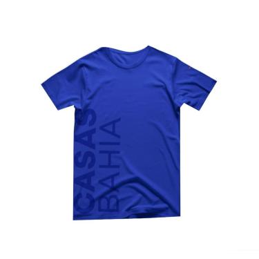 Imagem de Camiseta Manga Curta Casas Bahia - Azul