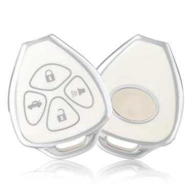 Imagem de Capa de chaveiro de 3/4 botões para Toyota 2009-2016 Venza Camry Corolla 2007 2008 2009 2010 2011 4Runner Yaris