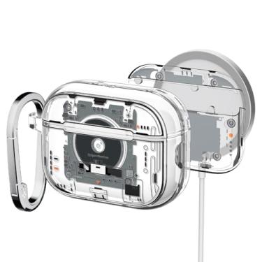 Imagem de Spigen Capa para AirPods Pro 3, ultra híbrida (MagFit) compatível com AirPods Pro 3ª geração (2025), compatível com MagSafe, capa incorporada com ímãs - Neo One