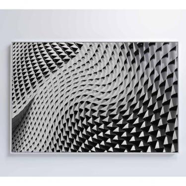Imagem de Quadro Arquitetura Ondas 60x40 Cm Vidro Impresso