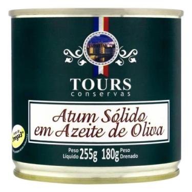 Imagem de Atum Sólido em Azeite de Oliva Tours Conservas Lata 180g