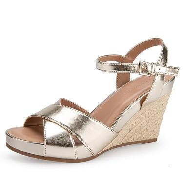 Imagem de Aerosoles Sandália feminina de cunha pastel, Jeans, 40