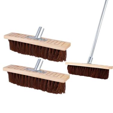 Imagem de JEUIHAU 2 peças de escovas de limpeza de piso de 30,5 cm, escova externa para limpeza de piso de concreto, jardim, pátio e deck de madeira