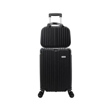 Imagem de MALA DE BORDO COM FRASQUEIRA VIAGEM RODINHAS 360° ABS P-Unissex