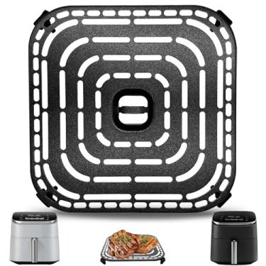 Imagem de Frigideira a ar para fritadeira COSORI Air Fryer TurboBlaze 6 Qt, antiaderente 22 x 21 cm, peças de reposição, acessórios, placa de grelha, bandeja com amortecedores de borracha, lavável na