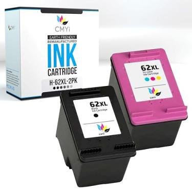 Imagem de CMYi Pacote combo de cartuchos de tinta de substituição 62XL para HP Envy 5544, 5545, 5546, 5547, 5548, 5549, 5640, 5642, 5643, 5644, 5646, 5660, 5661, 5662, 5663, 5664, 5664, 5660. 65, 76 40