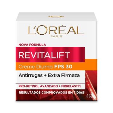 Imagem de Creme Hidratante Facial Anti-idade L`Oréal Paris Revitalift Pro-Retinol Diurno FPS 30, 49g