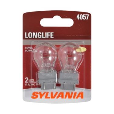 Imagem de SYLVANIA - Miniatura de longa duração 4057 – Lâmpada, ideal para luzes diurnas (DRL) e luzes de backup/reverso (contém 2 lâmpadas)