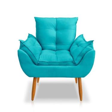 Imagem de Poltrona Decorativa Emily Suede — Poltrona para Sala de Estar com Design Moderno e Conforto Premium