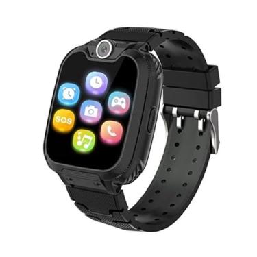 Imagem de Smartwatch, GPS, Câmera, Chat, Botão SOS, À Prova d'Água IP67, Rastreador de Localização com App de Rastreamento, COR: PRETO