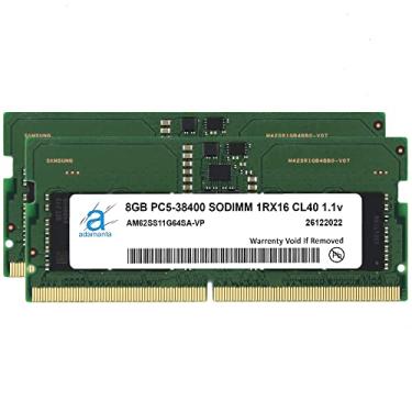 Imagem de Adamanta 16 GB (2 x 8 GB) Compatível com HP Victus 16-d1111nw DDR5 4800MHz PC5-38400 SODIMM 1Rx16 CL40 1.1v 262 pinos Notebook Módulo de memória RAM de atualização