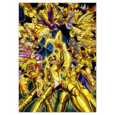 Imagem de Imagem de arte de parede de pôster Gold Saints Seiyas Anime Art 30x40c