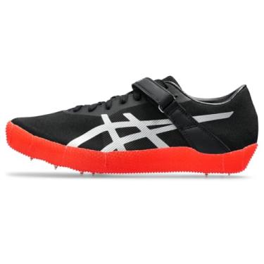 Imagem de ASICS Tênis de atletismo unissex HIGH Jump PRO 3 (R), Preto/prata pura, 37/39 BR G