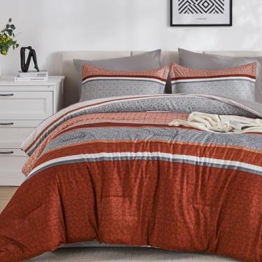 Imagem de WONGS BEDDING Conjunto de edredom listrado 7 peças - YS01AB091687Q7U-A