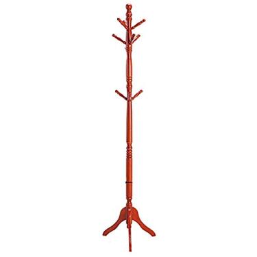 Imagem de Cabide vertical para cabide doméstico criativo, estilo europeu, madeira maciça, para uso interno, simples, suporte de armazenamento de roupas, casa moderna