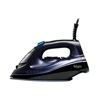 Imagem de Ferro de Passar a Vapor Iron Glide Elgin Sistema corta-pingo Vapor Turbo Preto e Azul 2000W 220V