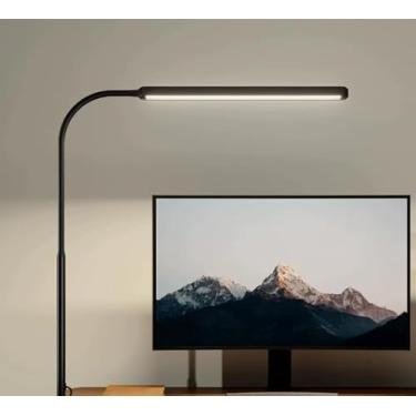 Imagem de Luminária de Mesa LED com Clipe, 3 Cores, Luz Regulável para Escritório, Estudo e Leitura